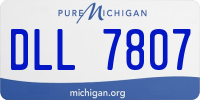 MI license plate DLL7807
