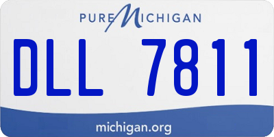 MI license plate DLL7811