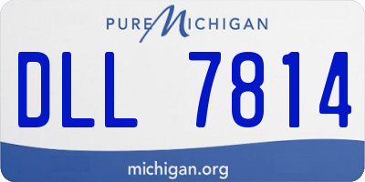 MI license plate DLL7814