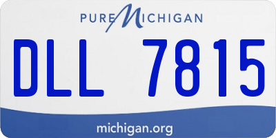 MI license plate DLL7815