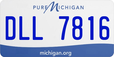 MI license plate DLL7816