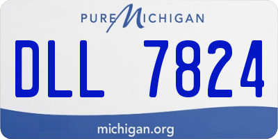 MI license plate DLL7824