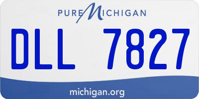 MI license plate DLL7827