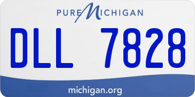 MI license plate DLL7828