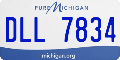 MI license plate DLL7834