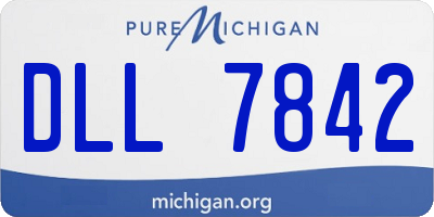 MI license plate DLL7842