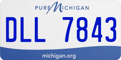 MI license plate DLL7843