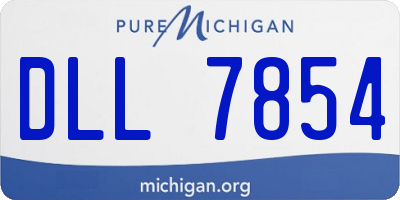 MI license plate DLL7854