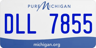 MI license plate DLL7855