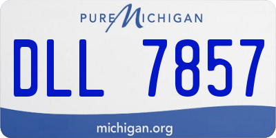 MI license plate DLL7857