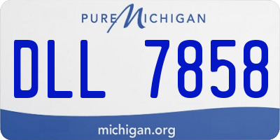 MI license plate DLL7858