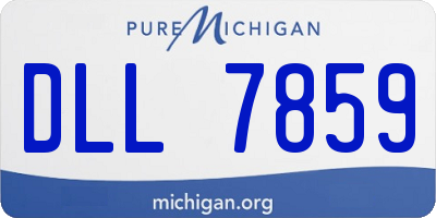MI license plate DLL7859