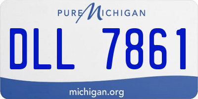MI license plate DLL7861