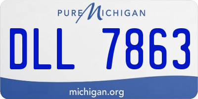 MI license plate DLL7863