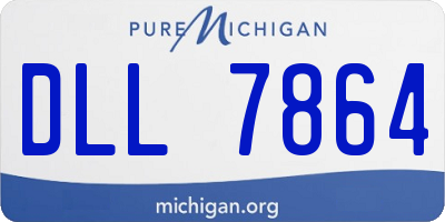 MI license plate DLL7864