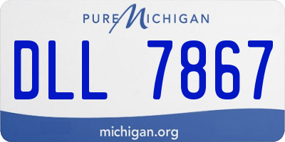MI license plate DLL7867