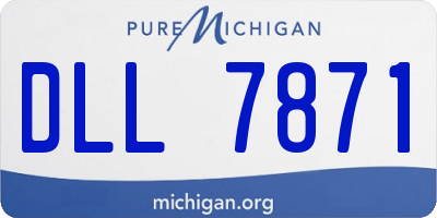 MI license plate DLL7871