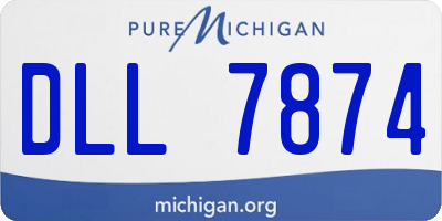 MI license plate DLL7874