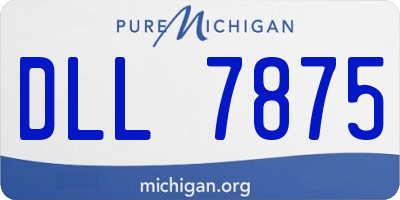 MI license plate DLL7875