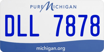 MI license plate DLL7878