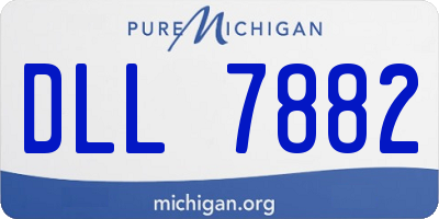 MI license plate DLL7882
