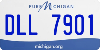 MI license plate DLL7901