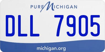 MI license plate DLL7905
