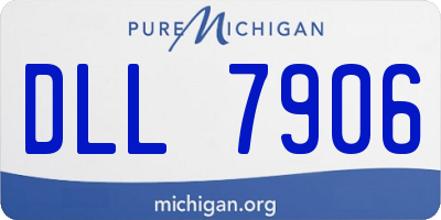 MI license plate DLL7906