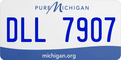 MI license plate DLL7907