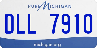 MI license plate DLL7910
