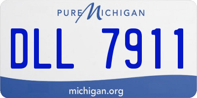 MI license plate DLL7911