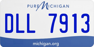 MI license plate DLL7913