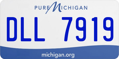 MI license plate DLL7919