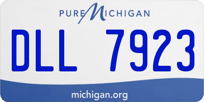 MI license plate DLL7923