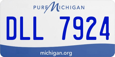 MI license plate DLL7924