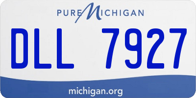 MI license plate DLL7927