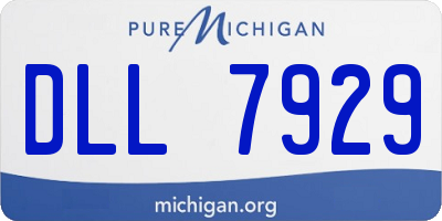 MI license plate DLL7929