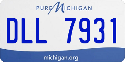 MI license plate DLL7931