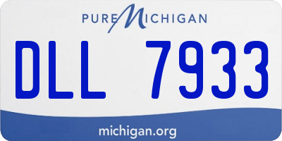 MI license plate DLL7933