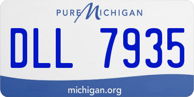 MI license plate DLL7935