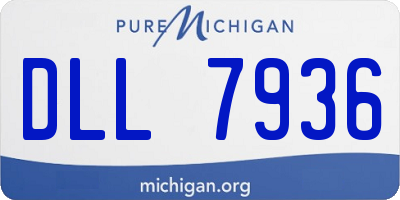 MI license plate DLL7936
