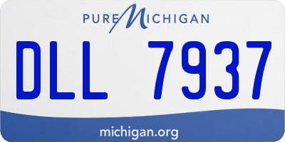 MI license plate DLL7937