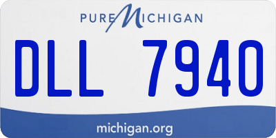 MI license plate DLL7940