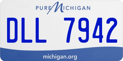 MI license plate DLL7942