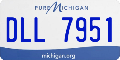 MI license plate DLL7951