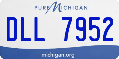 MI license plate DLL7952