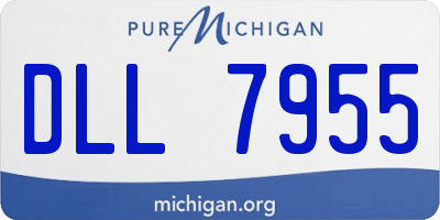 MI license plate DLL7955