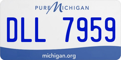 MI license plate DLL7959
