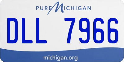 MI license plate DLL7966
