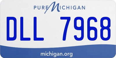MI license plate DLL7968
